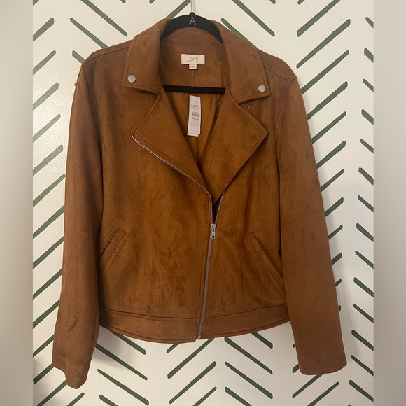 LOFT Jackets & Blazers - Loft Large jacket, polyester, brown. Brand new with tags